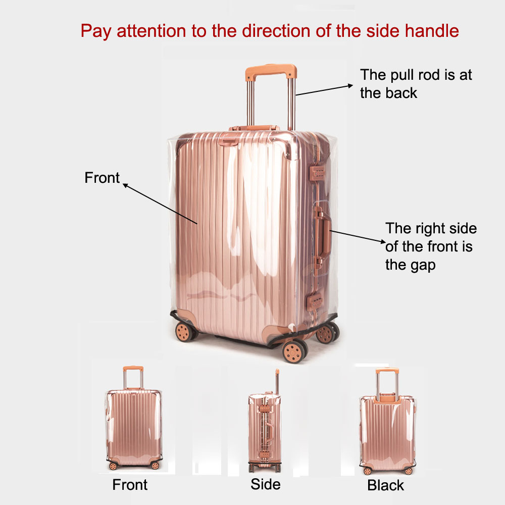 Прозрачный чехол для багажа из – обзор и цена Luggage Protective Cover Transparent