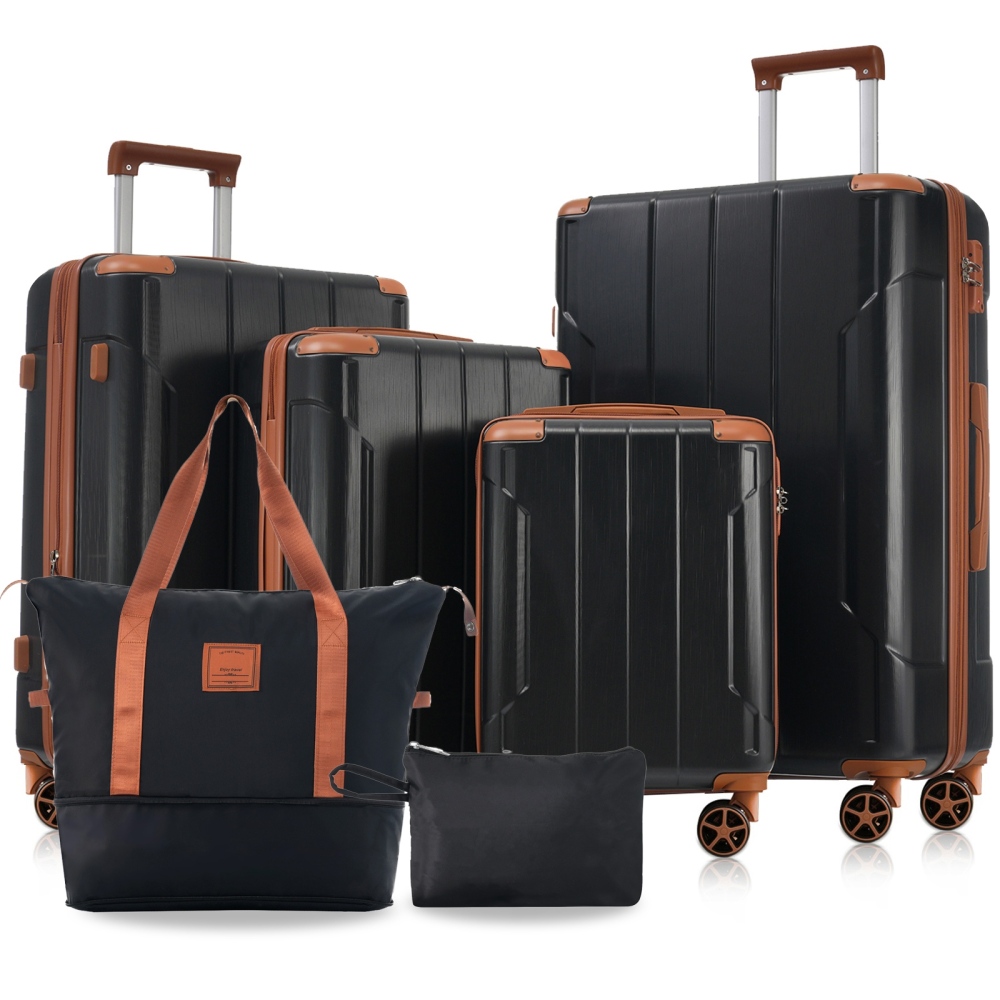 Набор чемоданов из 6 предметов – обзор и цена Expandable Hard Shell Luggage Set