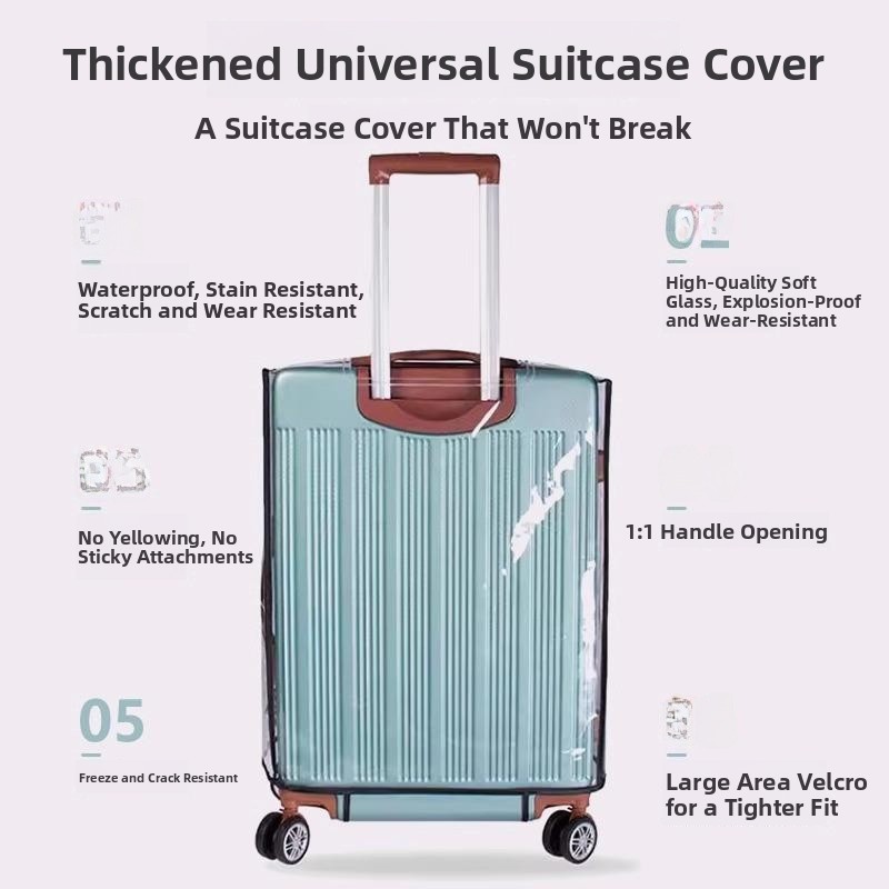 Утолщённый защитный чехол для  – обзор и цена Luggage Protective Cover Transparent