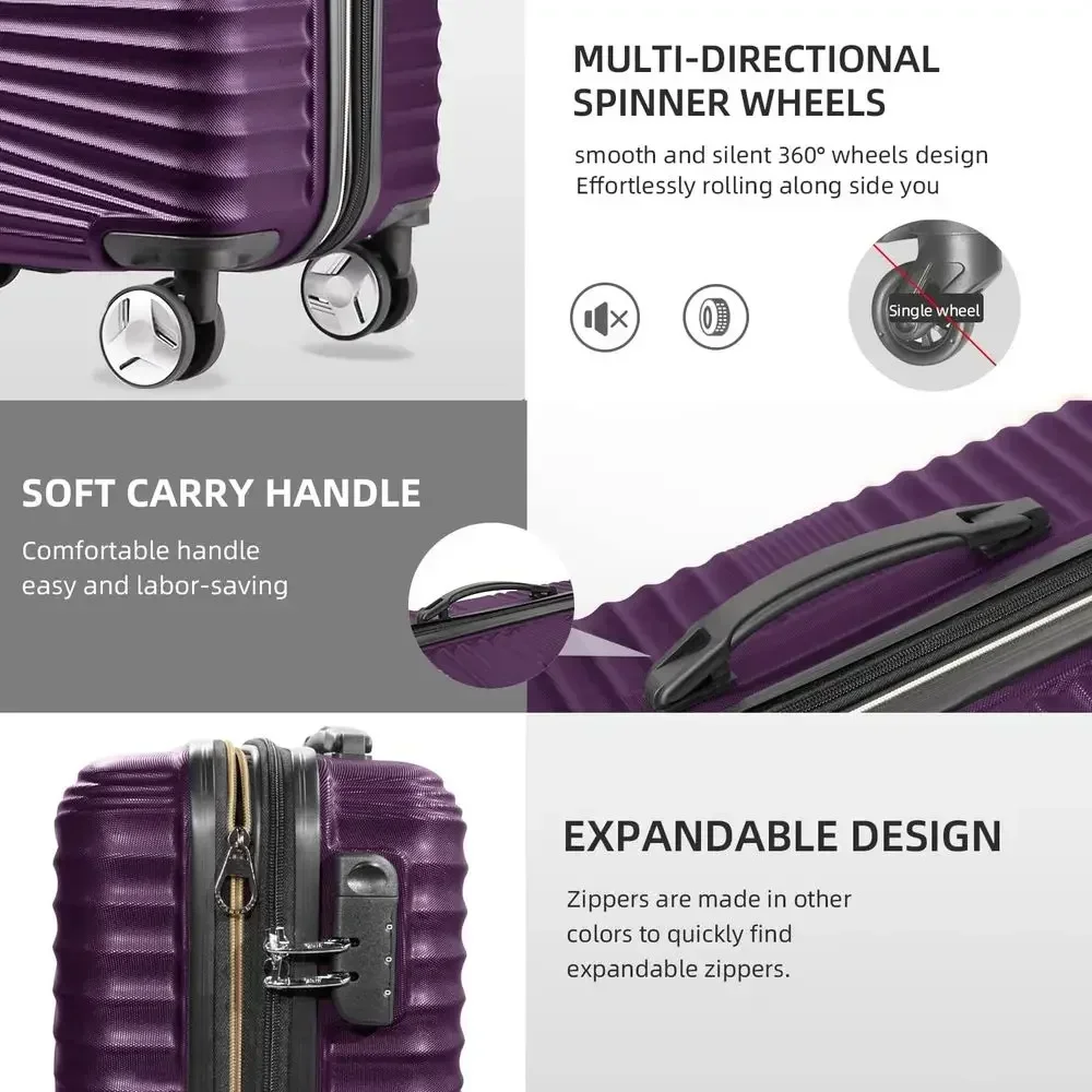 Набор из 5 предметов: легкие ч – обзор и цена Expandable Hard Shell Luggage Set