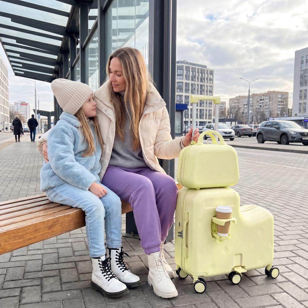 Веселый самокат 20 дюймов для  – обзор и цена Kids Ride On Suitcase Scooter