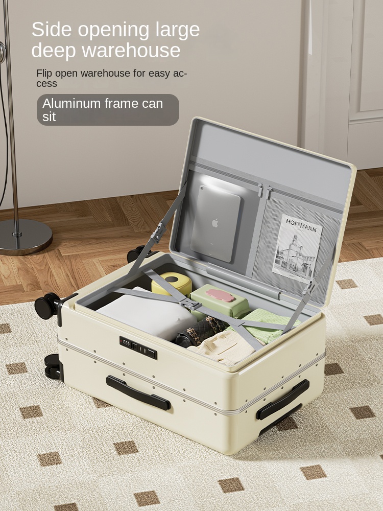 Чемодан с боковым отверстием,  – обзор и цена Aluminum Frame Carry On Luggage