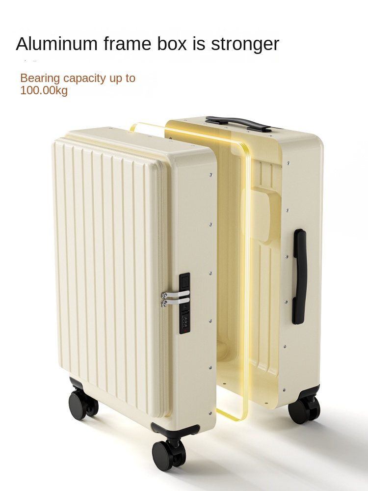 Чемодан с боковым отверстием,  – обзор и цена Aluminum Frame Carry On Luggage