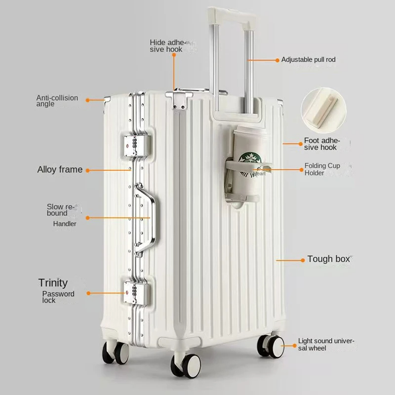 Новинка: чемодан с алюминиевой – обзор и цена Aluminum Frame Carry On Luggage